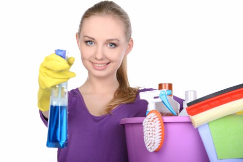 Professional end of tenancy cleaning in a Lambeth home with detailed surface cleaning